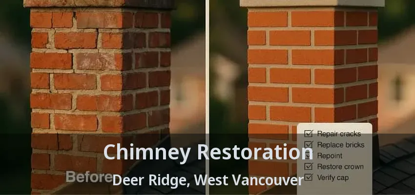 Chimney Restoration Deer Ridge, West Vancouver - BC Chimney Restoration Deer Ridge, West Vancouver - BC